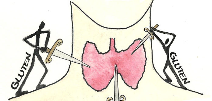 Thyroid-and-gluten-damage