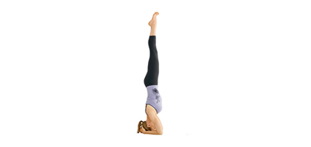 sirsasana yoga limfa 6