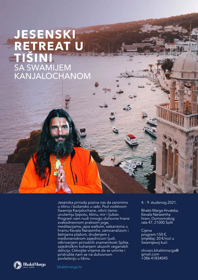 Jesenski retreat u tisini sa Swamijem Kanjalochanom 1