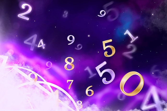 numerology-concept-with-colorful-light