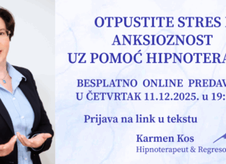 Otpustite stres i anksioznost uz pomoć hipnoterapije – besplatno online predavanje