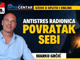 26.9. Radionica u Atma centru i online – Marko Grčić: “Antistres radionica: Povratak sebi”