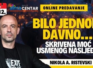 02.12. Online predavanje – Nikola A. Ristevski: “BILO JEDNOM DAVNO… Skrivena moć usmenog nasljeđa”