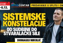 5. i 6.12. Domagoj Nikolić: “Sistemske konstelacije: Od sudbine do stvaralačke sile”