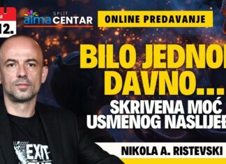 02.12. Online predavanje – Nikola A. Ristevski: “BILO JEDNOM DAVNO… Skrivena moć usmenog naslijeđa”