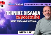 20.12. Radionica u Atma centru Split i online – Neven Ilak: “Tehnike disanja za početnike: Reset živčanog sustava”