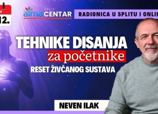 20.12. Radionica u Atma centru Split i online – Neven Ilak: “Tehnike disanja za početnike: Reset živčanog sustava”