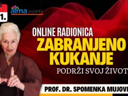26.1. Atma online radionica – Prof. dr. Spomenka Mujović: Zabranjeno kukanje – Nauči podržati svoj život!