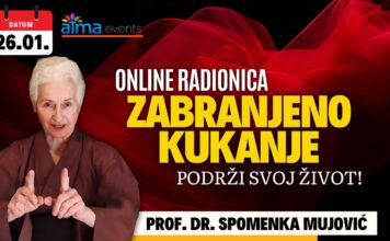 26.1. Atma online radionica – Prof. dr. Spomenka Mujović: Zabranjeno kukanje – Podrži svoj život