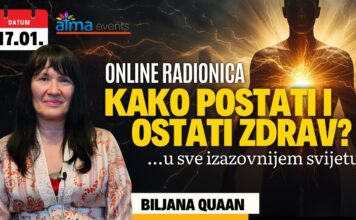 17.1. Atma online radionica – Biljana Quaan: Kako postati i ostati zdrav u sve izazovnijem svijetu