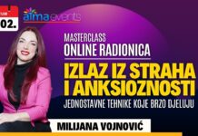 13.2. Online radionica – Milijana Vojnović: Izlaz iz straha i anksioznosti – Jednostavne tehnike koje brzo djeluju | Masterclass