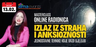13.2. Online radionica – Milijana Vojnović: Izlaz iz straha i anksioznosti – Jednostavne tehnike koje brzo djeluju | Masterclass