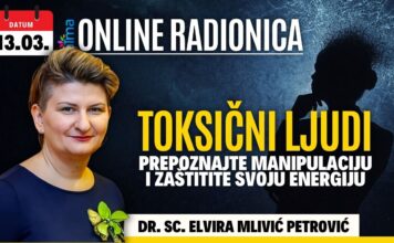 13.3. Atma online radionica – Dr. sc. Elvira Mlivić Petrović: Toksični ljudi – Prepoznajte manipulaciju i zaštitite svoju energiju