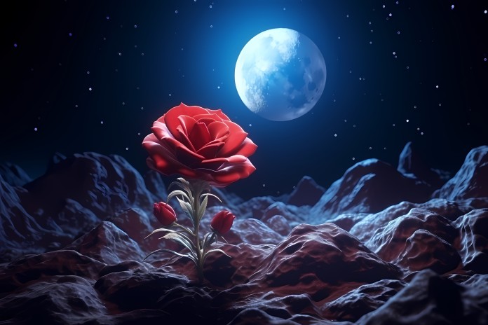 digital-art-moon-flower-wallpaper