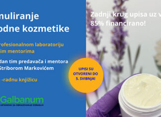 Mikrovalifikacija – 85% financirano vaučerom HZZ – Pripravljanje jednostavnih kozmetičkih proizvoda na bazi ljekovitog bilja